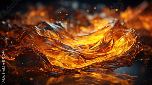 A series of abstract images of molten metal, rendered in a fiery style.