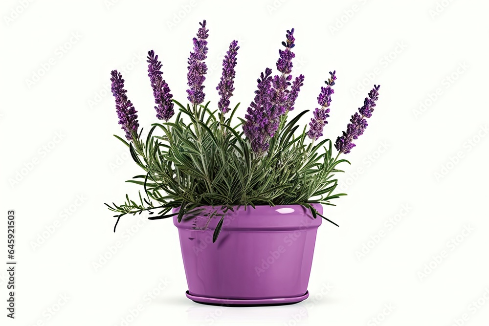 Scented beauty of nature. Aromatic allure. Lavender blooms in full splendor on white background isolated. Provence perfection. Exploring delicate charms Scented beauty of nature. Aromatic allure. Lavender blooms in full splendor on white background isolated. Provence perfection. Exploring delicate charms