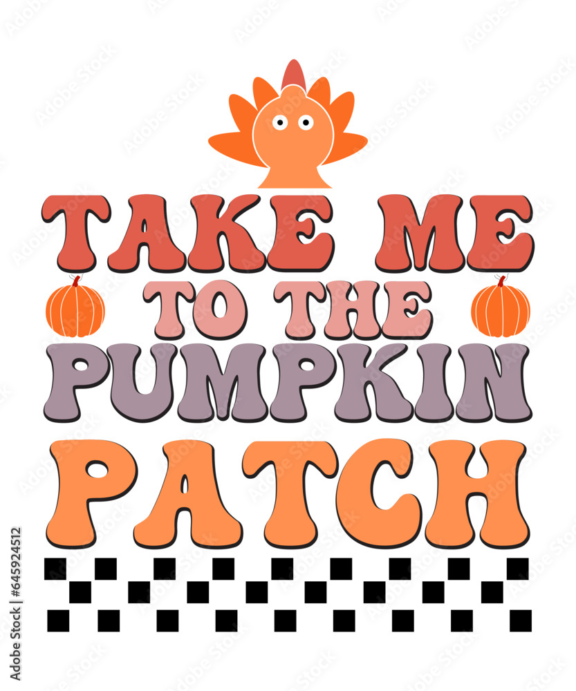 Retro Thanksgiving SVG Design Retro Thanksgiving SVG Design