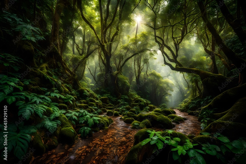 Rain forest at Doi intanon Chiang Mai 