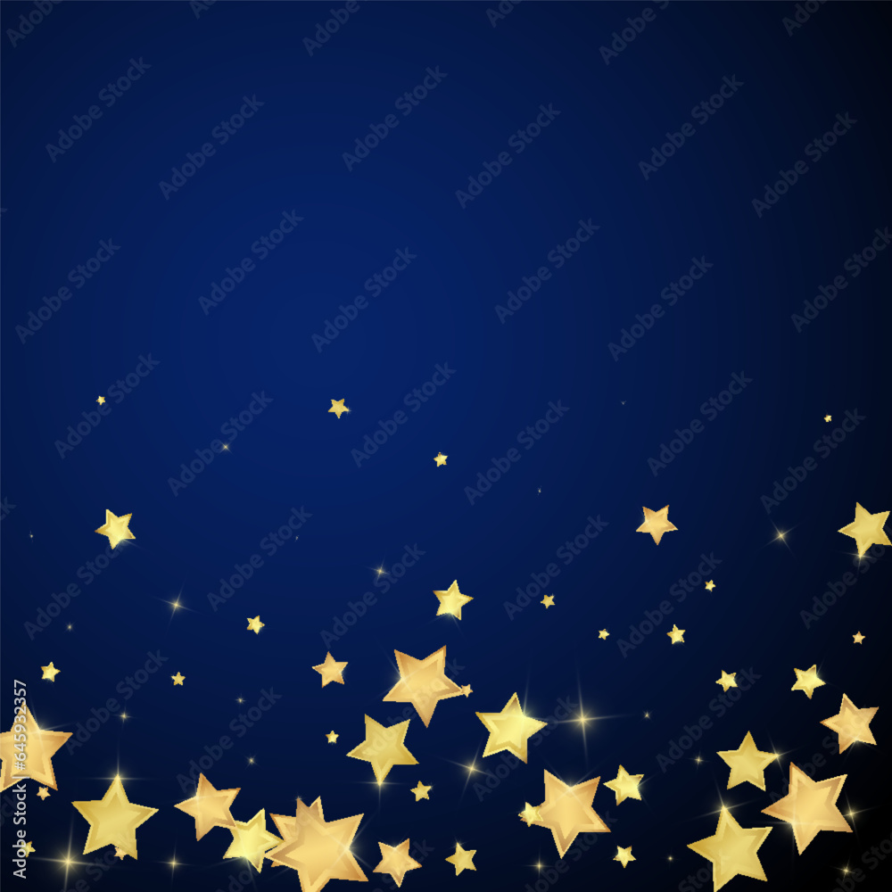 Magic stars vector overlay.  Gold stars scattered