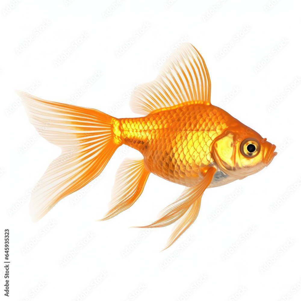 gold fish isolated on white gold fish isolated on white