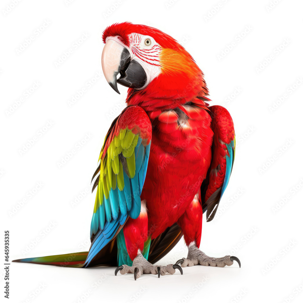 Fototapeta premium red and yellow macaw