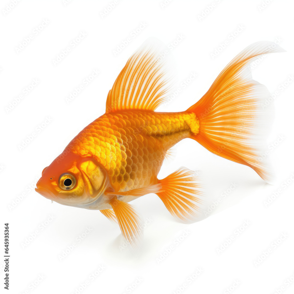 goldfish isolated on white goldfish isolated on white