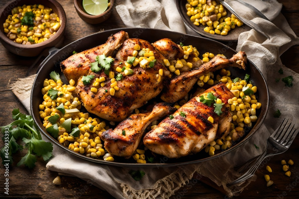 Cajun Chicken and Corn. Cajun Chicken and Corn.