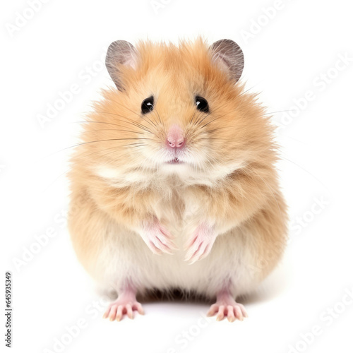 hamster on white background