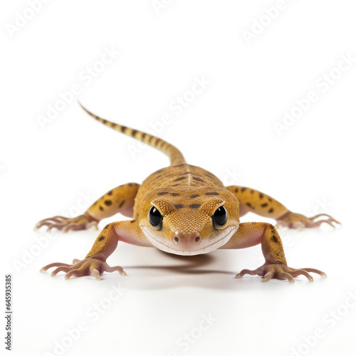 leopard gecko isolated on white background