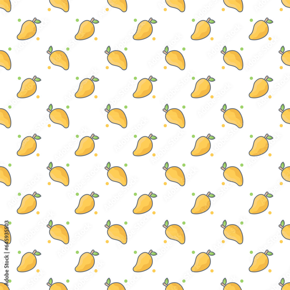 Mango pattern background Mango pattern background