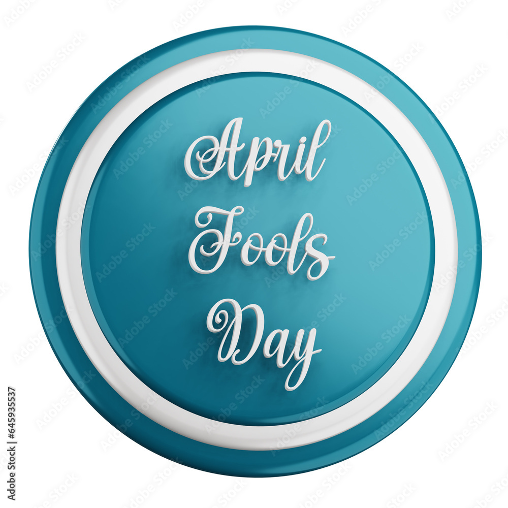 3d April Fools Day Icon With Transparent Background 3d April Fools Day Icon With Transparent Background