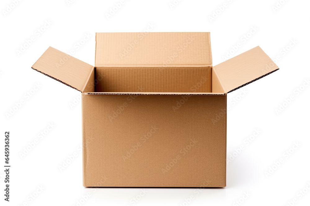 cardboard box isolated on white background cardboard box isolated on white background