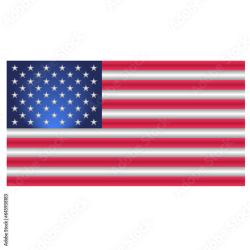 Gradient flag of the United States of America