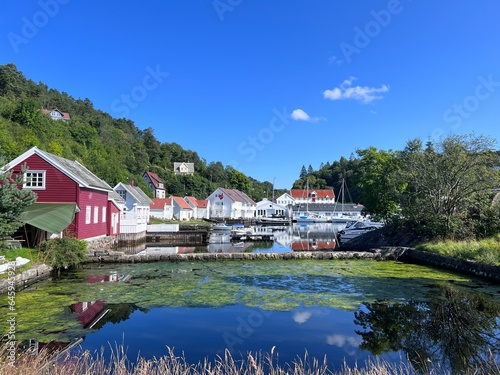 Beautiful scenery and hiking trials in Strusshamn Askøy Bergen Norway