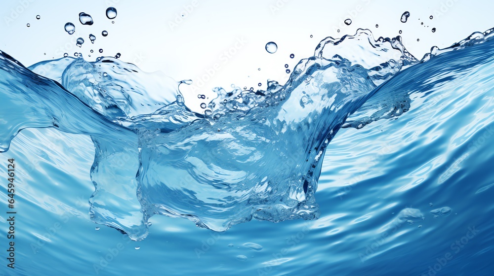 Water splash in the pool Generate AI Water splash in the pool Generate AI