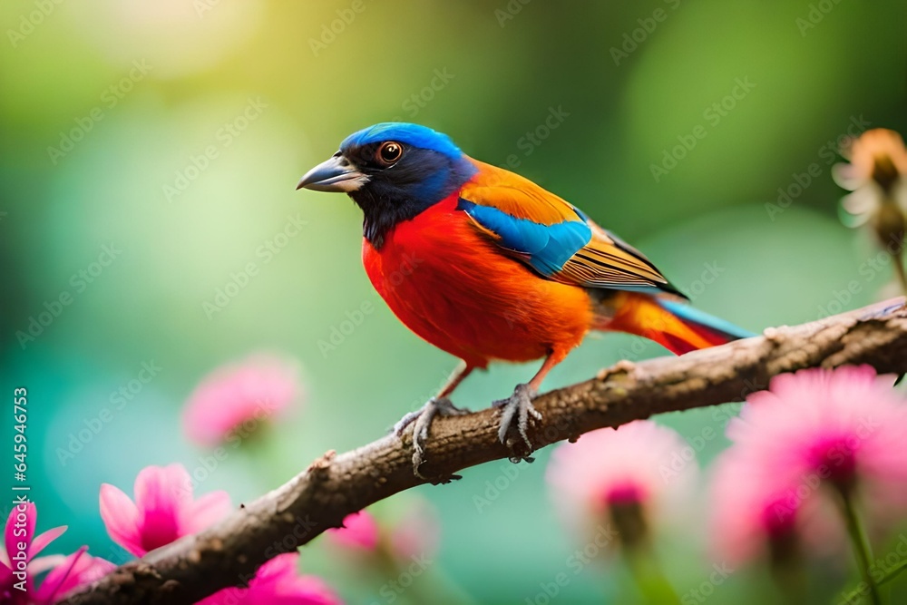 robin on a branch