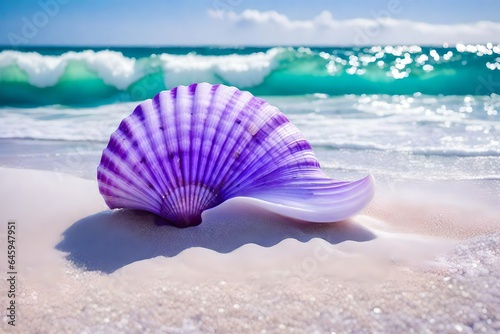 beautiful shell on the beach