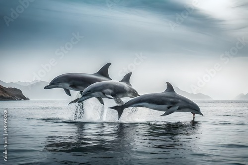 dolphin jumping out of water © Zabi 