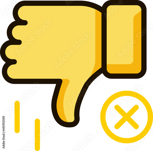 thumbs down icon emoji sticker photo