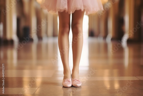Legs of ballerina sport. Generate Ai