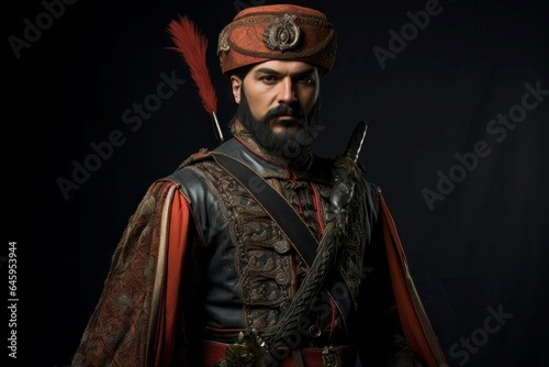 Ottoman uniform. Generate Ai © nsit0108