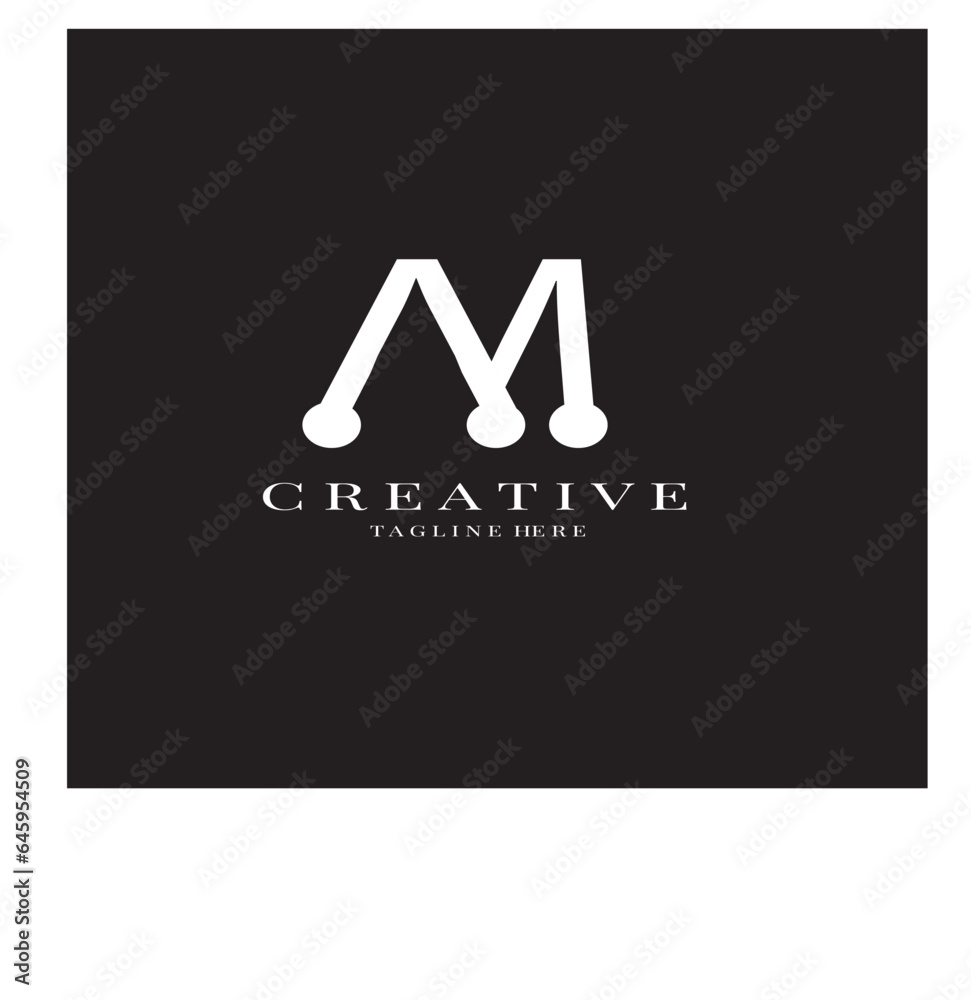 Fototapeta premium AM LETTER LOGO DESIGNE VECTORIZED FORMAT