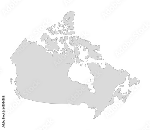 Map of Canada. Canadian map.