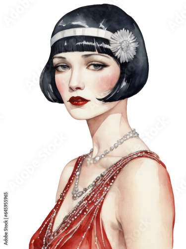 1920s flapper girl