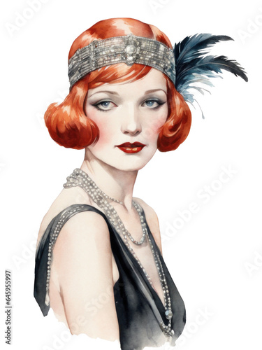 1920s flapper girl