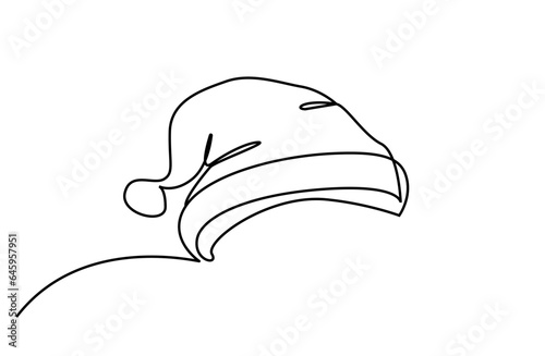 christmas hat object santa claus hat line art design