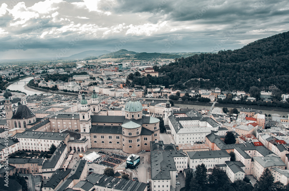 Austria - Panoramic view of Salzburg