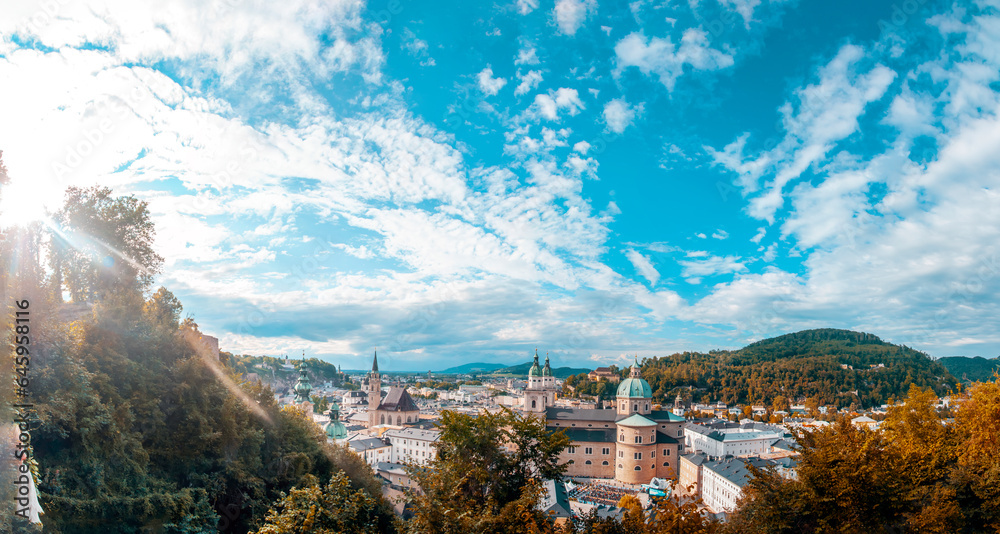 Austria - Panoramic view of Salzburg