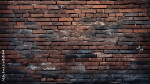 grunge  brick background  old black wall