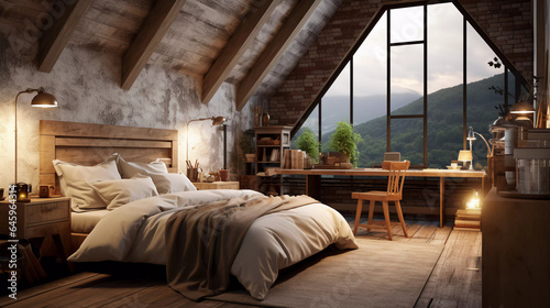 Bedroom of a loft © Johannes
