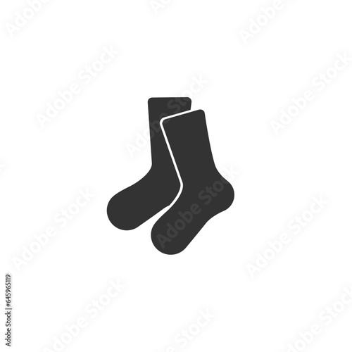 Socks icon. Christmas socks illustration. Simple illustration of sock icon for web, vector