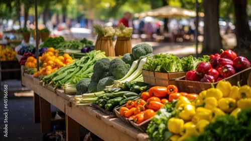 vegetables at the market. Generative AI