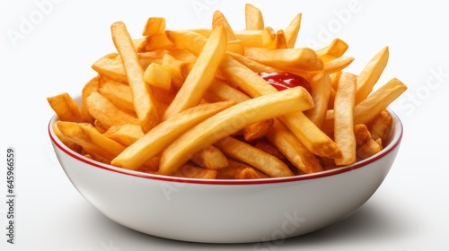 French Fries isolated on white background