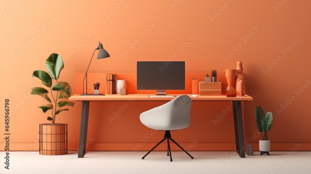 modern dining room. Generative AI