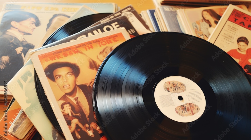 Obraz premium old player. Generative AI