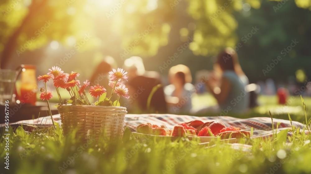 picnic in the park. Generative AI
