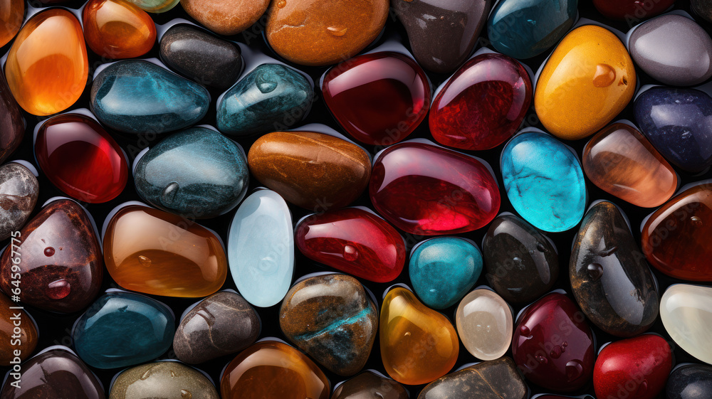 Seamless Colorful Wet Stones Texture Seamless Colorful Wet Stones Texture