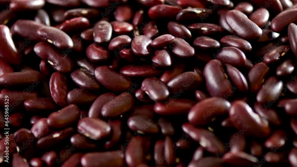 Vibrant Kidney Beans Up Close: 4K Dolly Shot of Fresh Beans Vibrant Kidney Beans Up Close: 4K Dolly Shot of Fresh Beans