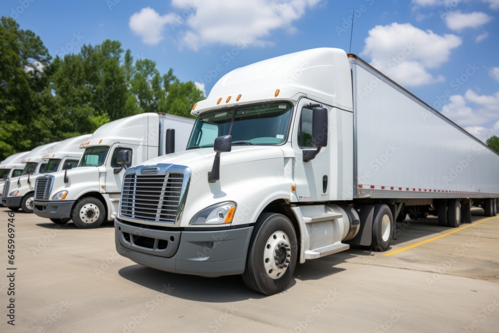 Logistic center cargo trucks transportation shipping lorry delivery freight semi-truck road carrier warehouse storage vehicle load shipment delivery container van fast transport commercial business Logistic center cargo trucks transportation shipping lorry delivery freight semi-truck road carrier warehouse storage vehicle load shipment delivery container van fast transport commercial business