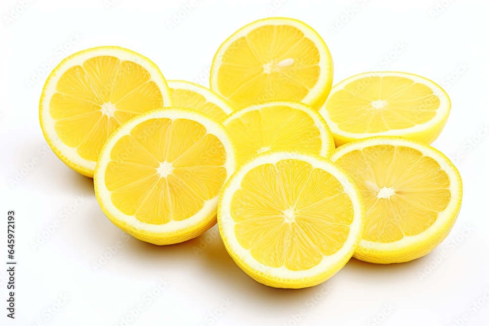 Nature refreshment. Juicy delight of citrus slices on white background isolated. Taste of sunshine Nature refreshment. Juicy delight of citrus slices on white background isolated. Taste of sunshine