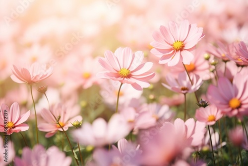 Beautiful pink flowers blooming garden outdoors park natural beauty summer meadows idyllic peaceful background wallpaper bright colorful flora plants blossom sunlight glare field nature rural calmness