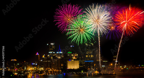 fireworks over the river © Nash