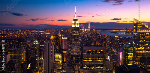 Empire state from Top of the Rock (Rockafellar) building © Nash