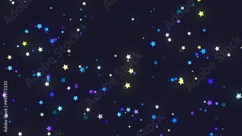 Moving Twinkling Festive Stars