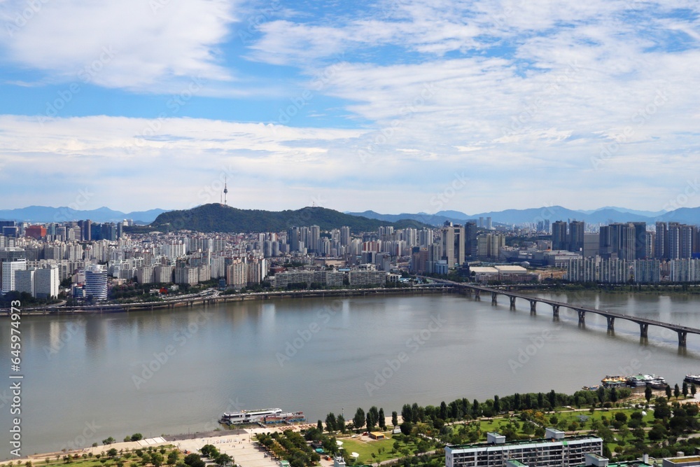 View of the Han River in Seoul