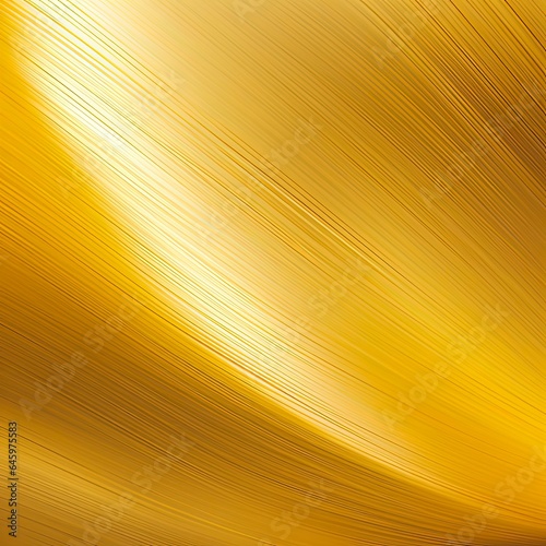 Gold Brushed Metallic Texture with Shiny Shine - Metal Plate Illustration for Stunning Background Design