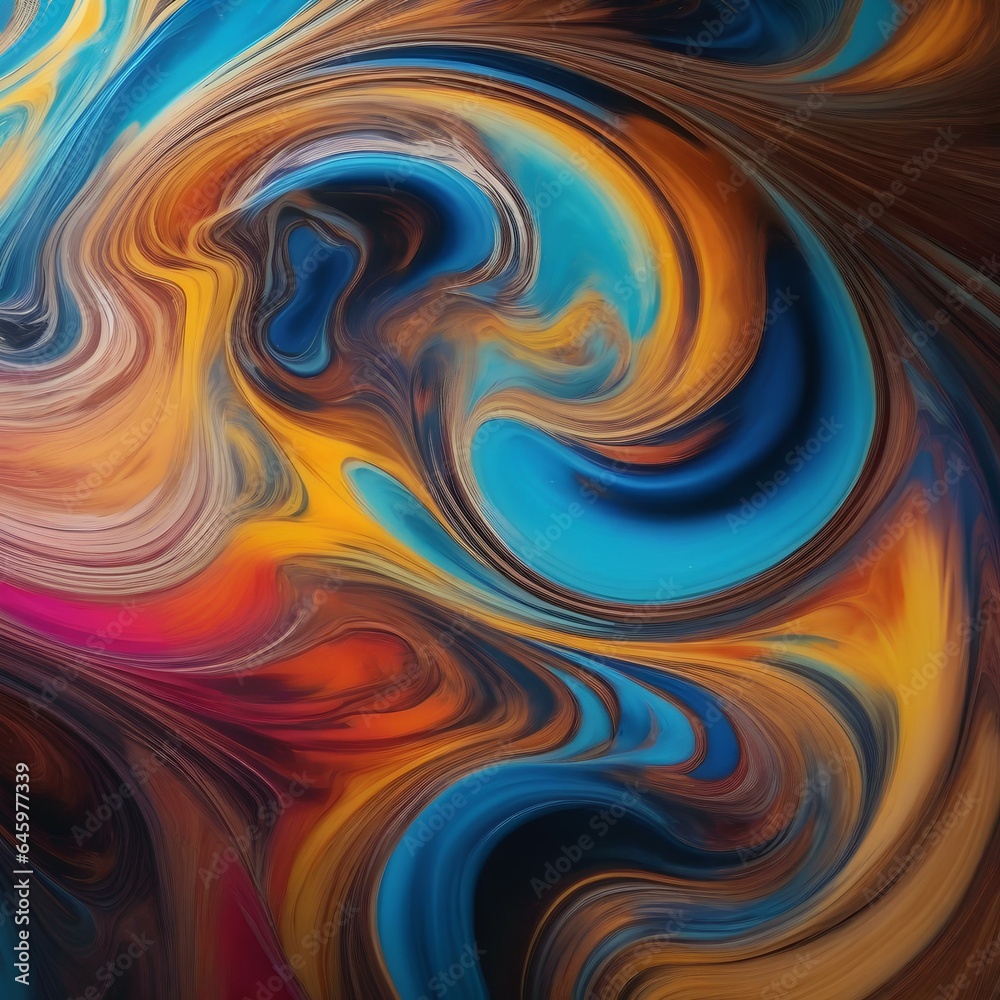 A mesmerizing swirl of colorful ink dispersing in water2