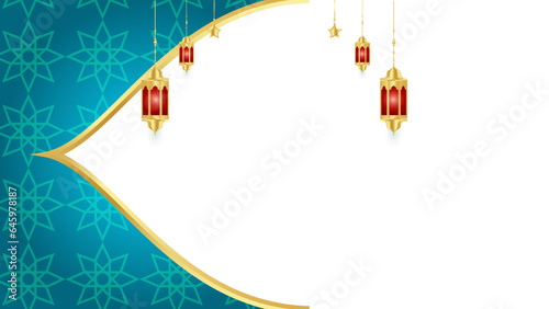 Arabesque ramadan ramazan with ramadhan lantern ornamental islamic background eid mubarak